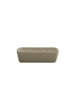 MSV Spirella Ceramic Soap Dish HAITI Taupe