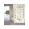 MSV Spirella Shower Curtain PARIS Cream - Rings Included -Erica Lyons Shop Belk