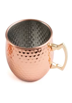 Cambridge Silversmiths 2 Pack of Hammered Copper Moscow Mule Mugs -Erica Lyons Shop Belk 192