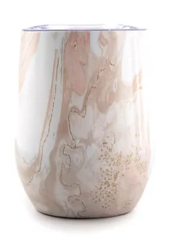 Cambridge Silversmiths 12 Ounce Blush Geode Insulated Wine Tumbler -Erica Lyons Shop Belk 283