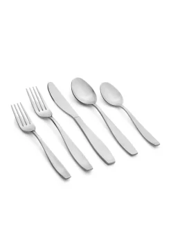 Cambridge Silversmiths Tyrus Satin Mirror 89-Piece Flatware Set - Service for 12