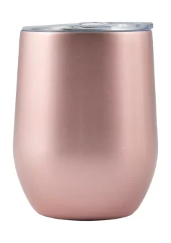 Cambridge Silversmiths 12 Ounce Blush Insulated Wine Tumbler