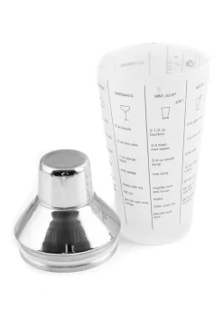 Cambridge Silversmiths Stainless Glass Recipe Shaker -Erica Lyons Shop Belk 369
