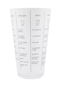 Cambridge Silversmiths Stainless Glass Recipe Shaker -Erica Lyons Shop Belk 371