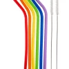 Cambridge Silversmiths Set of 8 Bent Silicone Straws -Erica Lyons Shop Belk 388