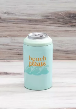 Cambridge Silversmiths 3-in-1 Beach Please Insulated Can Cooler -Erica Lyons Shop Belk 397
