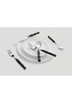 Cambridge Silversmiths Bamboo Dark 20-Piece Flatware Set - Service for 4 -Erica Lyons Shop Belk 407