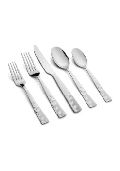 Cambridge Silversmiths Blossom Sand Mirror 20-Piece Flatware Set, Service for 4 -Erica Lyons Shop Belk 446