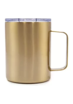 Cambridge Silversmiths 16 Ounce Brushed Gold Insulated Coffee Mug -Erica Lyons Shop Belk 503