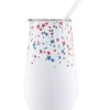 Cambridge Silversmiths 16 Ounce Stars Insulated Straw Tumbler -Erica Lyons Shop Belk 534