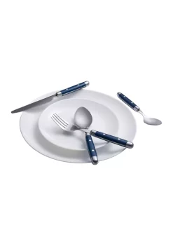 Cambridge Silversmiths Jubilee Blue 16-Piece Flatware Set, Service for 4 -Erica Lyons Shop Belk 572