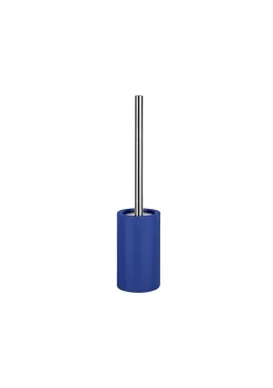 MSV Spirella Toilet Brush with Holder Ceramic TUBE Blue Navy