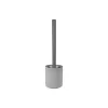 MSV Spirella Toilet Brush with Holder Ceramic ROMA Black & Silver