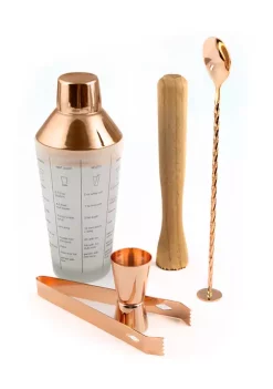 Cambridge Silversmiths 5 Piece Mixology Set -Erica Lyons Shop Belk 602