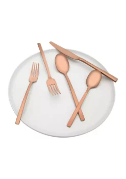 Cambridge Silversmiths Beacon Copper Mirror 20-Piece Flatware Set, Service for 4 -Erica Lyons Shop Belk 610