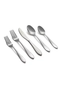 Cambridge Silversmiths Delia Mirror 42-Piece Flatware Set, Service for 8