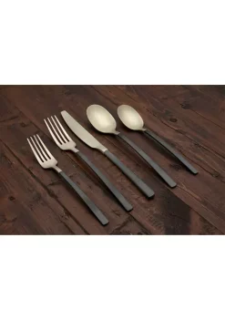 Cambridge Silversmiths Beacon Black and Champagne Satin 20-Piece Flatware Set - Service for 4 10 Cambridge Silversmiths Beacon Black and Champagne Satin 20-Piece Flatware Set - Service for 4 -Erica Lyons Shop Belk 642