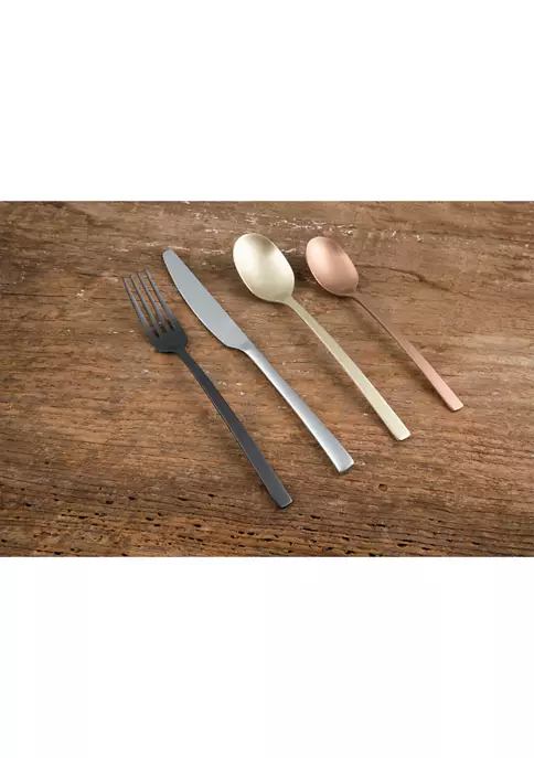 Cambridge Silversmiths Beacon Multi-Color Satin 16-Piece Flatware Set - Service for 4 4 Cambridge Silversmiths Beacon Multi-Color Satin 16-Piece Flatware Set - Service for 4 - Image 2