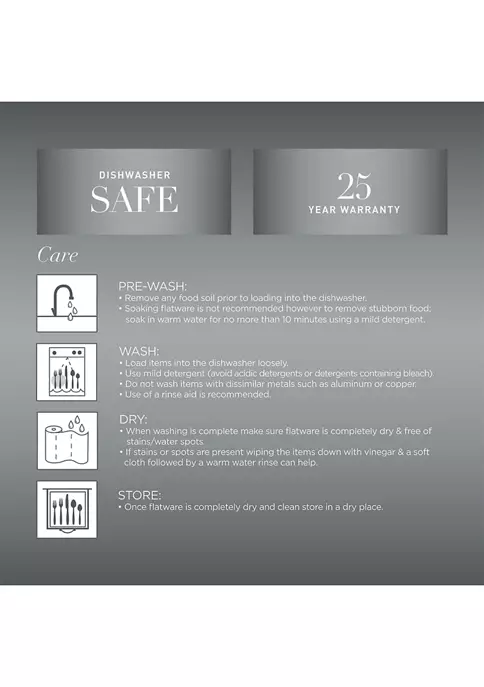 Cambridge Silversmiths Beacon Multi-Color Satin 16-Piece Flatware Set - Service for 4 6 Cambridge Silversmiths Beacon Multi-Color Satin 16-Piece Flatware Set - Service for 4 - Image 4