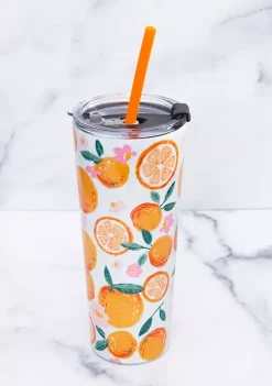 Cambridge Silversmiths 24 Ounce Orange Slice Insulated Tumbler -Erica Lyons Shop Belk 683
