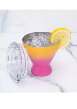 Cambridge Silversmiths 11 Ounce Coral Ombré Insulated Cocktail Tumbler -Erica Lyons Shop Belk 689