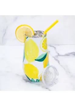 Cambridge Silversmiths 16 Ounce Lemon Insulated Wine Tumbler 12 Cambridge Silversmiths 16 Ounce Lemon Insulated Wine Tumbler -Erica Lyons Shop Belk 717