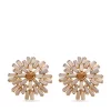 Erica Lyons Gold-Tone Amber Crystal Burst Button Earrings -Erica Lyons Shop Belk 726