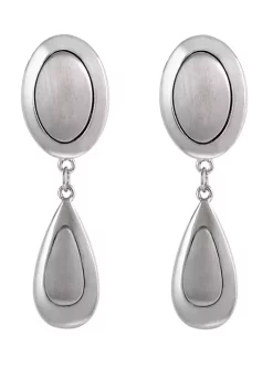 Erica Lyons Silver-Tone Drop Earrings