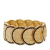 Erica Lyons Gold Tone Metal Stretch Bracelet -Erica Lyons Shop Belk 760