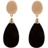 Erica Lyons Gold Tone Clip Earrings with Jet Teardrop 2 Erica Lyons Gold Tone Clip Earrings with Jet Teardrop -Erica Lyons Shop Belk 776