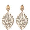 Erica Lyons Gold Tone Filigree Leaf Drop Clip Earrings -Erica Lyons Shop Belk 784