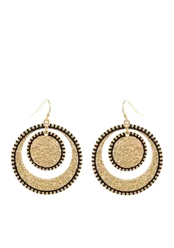 Erica Lyons Gold-Tone Gypsy Earrings