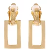 Erica Lyons Gold Tone Rectangle Drop Clip Earrings -Erica Lyons Shop Belk 799