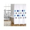 MSV Spirella Polyester Shower Curtain 180x200cm Gray & Blue Round Patterns - Rings Included 2 MSV Spirella Polyester Shower Curtain 180x200cm Gray & Blue Round Patterns - Rings Included -Erica Lyons Shop Belk 80