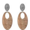 Erica Lyons 2 Tone Textured Teardrop Clip Earrings -Erica Lyons Shop Belk 801