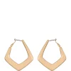 Erica Lyons Gold Tone Flat Geometric Hoop Earrings -Erica Lyons Shop Belk 834