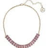 Erica Lyons Gold Tone and Pink Stone Collar Necklace 1 Erica Lyons Gold Tone and Pink Stone Collar Necklace -Erica Lyons Shop Belk 846