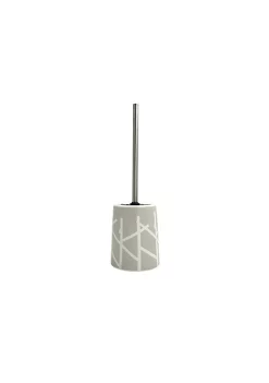 MSV Spirella Toilet Brush with Holder Ceramic TREE Taupe & White