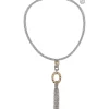 Erica Lyons Two Tone Y Necklace with Chain Tassel 1 Erica Lyons Two Tone Y Necklace with Chain Tassel -Erica Lyons Shop Belk 865