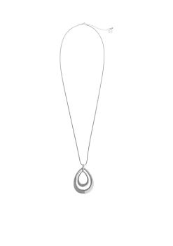 Erica Lyons Silver-Tone Teardrops Layered Necklace