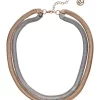 Erica Lyons Lab Created Two Tone Double Row Chain Necklace -Erica Lyons Shop Belk 875