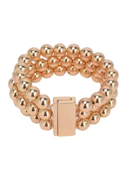 Erica Lyons 3-Row Beaded Bracelet